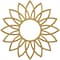 Ekena Millwork Daisy Architectural Grade PVC Pierced Ceiling Medallion, Gold, 32"OD x 11 1/8"ID x 1"P CMPP32DASGO - alternate 1